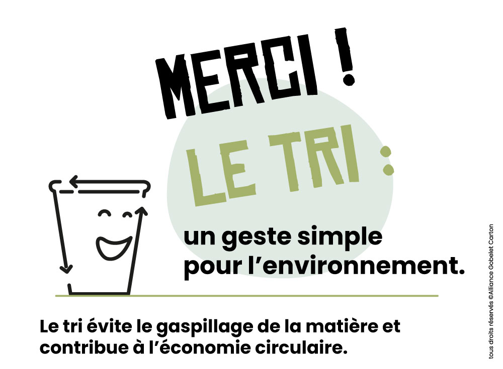 Le gobelet carton recyclable et l'économie circulaire.